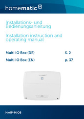 HomeMatic HmIP-MIOB Installation Instructions And Operating Manual