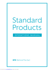 Starkey Hearing Technologies Control Surface BTE 312 Operation Manual