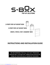 S-Box Baker's Box Instructions And Installation Manual