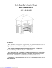 Sunjoy 810213850 Instruction Manual