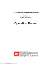 Long Time Electronic LIV-30 Operation Manual