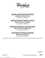 Whirlpool XCAE2765FQ Installation Instructions Manual