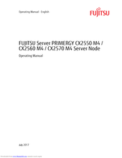 Fujitsu PRIMERGY CX2550 M4 Operating Manual