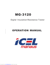ICEL manaus MG-3120 Operation Manual