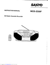 Sanyo MCD-Z330F Instruction Manual