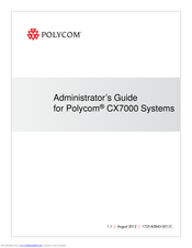 Polycom CX7000 series Administrator's Manual