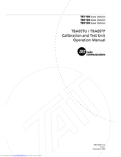 Tait TBA0STU Operation Manual