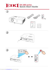 Eiki EK-100 series Quick Start Up Manual