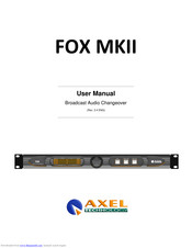 Axel FOX MKII User Manual