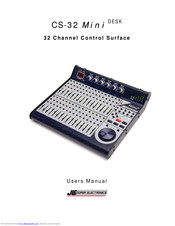 JLCooper Electronics CS-32 MiniDESK User Manual