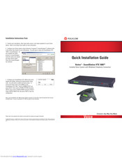 Vortex SoundStation VTX 1000 Quick Installation Manual
