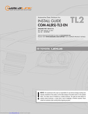 iDataLink COM-AL(RS)-TL2-EN Install Manual