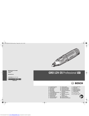 Bosch GRO 12V-35 Original Instructions Manual