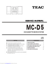 Teac MC-D5 Service Manual