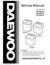 Daewoo DW-3600 Service Manual