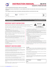 Amperes SQ9715 Instruction Manual