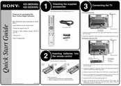 Sony Trinitron KD-28DX40U Quick Start Manual