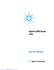 Agilent Technologies 5500t Operation Manual