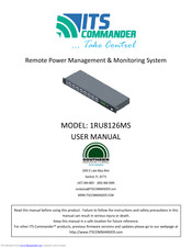 ITS Telecom 1RU8126MS User Manual