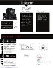 boytone BT-209F Quick Start Manual