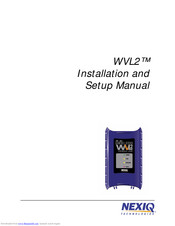NEXIQ Technologies WVL2 Installation And Setup Manual