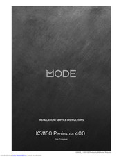Escea KS1150 Peninsula 400 Installation And Service Instructions Manual