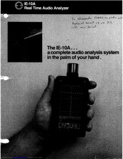 Ivie IE-10A Owner's And Operator's Manual