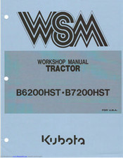Kubota B7200HST 4WD Workshop Manual