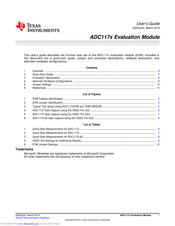 Texas Instruments ADC1173 User Manual