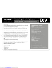 Wunda E09 Installation Manual