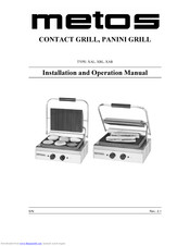 Metos XAR Series Installation And Operation Manual