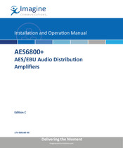 Imagine communications AES6800+ Installation And Operation Manual
