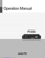 Inter-m PV-6232A Operation Manual