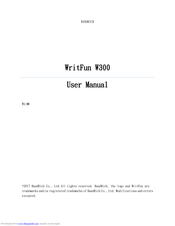 WritFun W300 User Manual