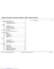BSH BGS5 Repair Instructions