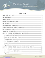 Sota ZBB4 Manual