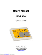Warmbier PGT 120 User Manual