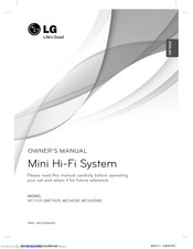 LG MCS435W Owner's Manual