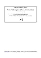 Roger PR311SE Function Manual