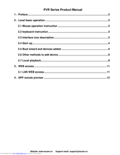 ESCAM PVR204 Product Manual