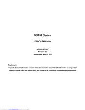 JETWAY NU792V User Manual