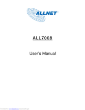 Allnet ALL7008 User Manual