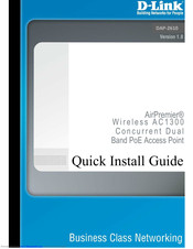 D-Link DAP-2610 Quick Install Manual