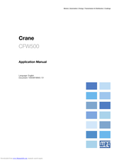 Wegner Crane CFW500 series Applications Manual