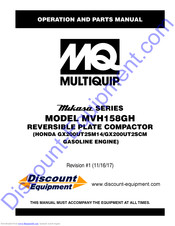 MQ Multiquip MVH158GH Operation And Parts Manual