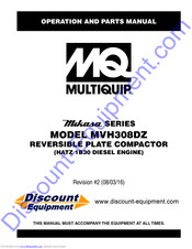 MQ Multiquip MVH308DZ Operation And Parts Manual