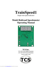 TCS TrainSpeed1 Operating Manual