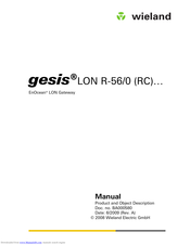 Wieland gesis LON R-56/0 (RC) Manual