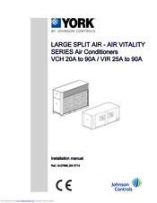 York VCH-25A Installation Manual