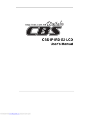 CBS CBS-IP-IRD-S2-LCD User Manual